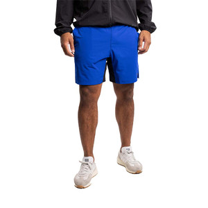 Front view of erne The Montauk Shorts with Liner in the color PPA Blue on model.