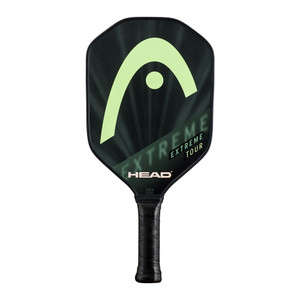 HEAD Extreme Tour Graphite Paddle featuring a diamond-shaped graphite carbon face and large green brand logo
