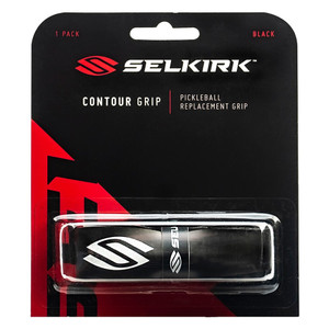 The Cushion Contour Pickleball Grip by Selkirk is available in black, only.