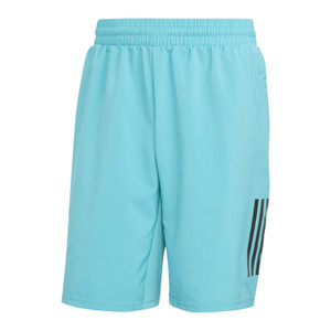 Front view of the men's adidas Club 3STR Shorts in Lucid Cyan.