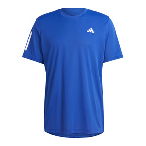 Front view of mens adidas 3STR Tee in the color Royal Blue