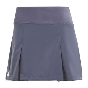 Front view of Woman's adidas Club Pleatskirt in the color Shadow Navy.