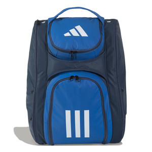 Front view of adidas MULTIGAME backpack blue