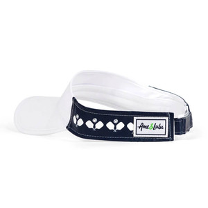 Back view of the Ame & Lulu Head in the Game Visor. Shown in option Crossed Paddles.