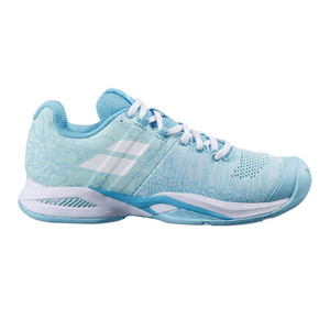Babolat Propulse Blast Womens All Court Shoe in color Tanager Turquoise.