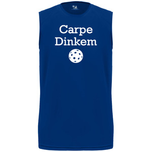 Men's Carpe Dinkem Core Performance Sleeveless Shirt in Royal