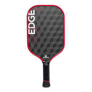 Front view of the Diadem Edge 18K Carbon Fiber Pickleball Paddle face and handle.