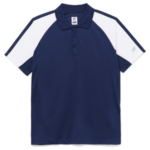 The FILA Pickleball Polo for Men is a stylish polo shirt with mesh sleeves