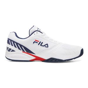 FILA Volley Zone Pickleball Shoe for Men is available in Navy/Red/White, in sizes 7-12, and 13