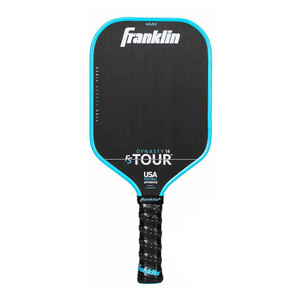 Front view of the Blue Franklin FS Tour Dynasty 14mm Carbon Fiber Pickleball Paddle
