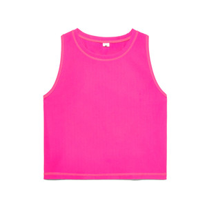 FI-LUX Ribbed Crop Top - Pink Glo