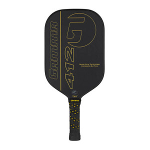GAMMA 412 Composite paddle features the GAMMA logo and "412" in gold font that pops against a black background.