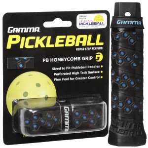 Honeycomb Cushion Pickleball Grip by Gamma, choose from blue, red, green, silver or yellow.