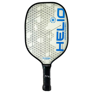 HELIO Composite Performance Paddle from Armour, available in green/black, grey/blue, or red/blue.