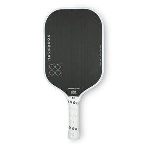 Front facing view of the Holbrook Power Pro E 14mm Carbon Fiber Pickleball Paddle