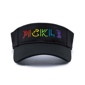 Front view of jojo + lo Prism Pickle Action Visor in the color Black.