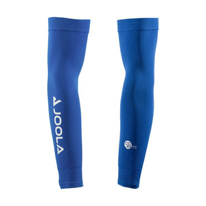 Front view of the JOOLA UV Armsleeves in Blue.