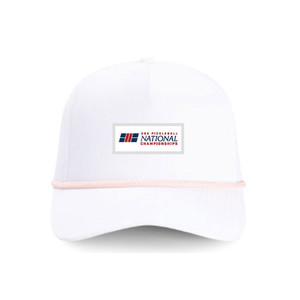 Nationals 2023 Embroidered Label Rope Hat - White