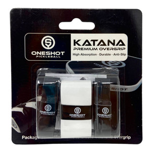 View of Oneshot Pickleball Premium Katana Overgrip in its packaging