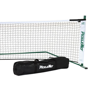 PickleNet Portable Pickleball Net System-New and improved design-Oval posts and improved net support rod. Includes carrying bag.