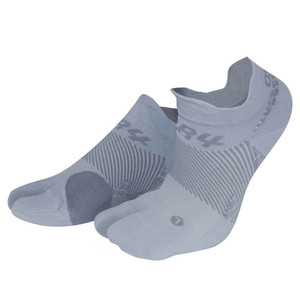OS1st BR4 Bunion Relief Socks shown in color option Grey. Available in sizes small through large with four zones of graduated compression and a no-show design