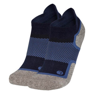OS1st WP4 No Show Socks are available in either navy blue , white, or black and in sizes small through extra large.
