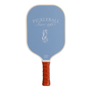 Front view of the Pickleball Central drop. Coastal carbon fiber pickleball paddle.