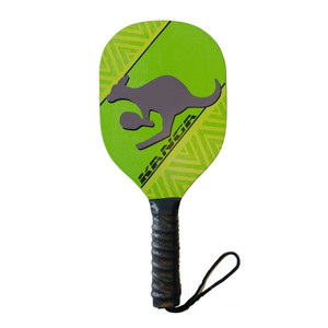 The Kanga wood paddle is cut from white maple with a high quality perforated, black cushion grip. Features our pickleball playing Kangaroo logo!