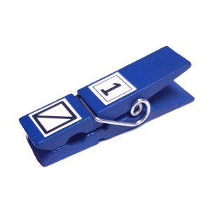 Blue Pickleball Referee Score Clip, choose from several color options.