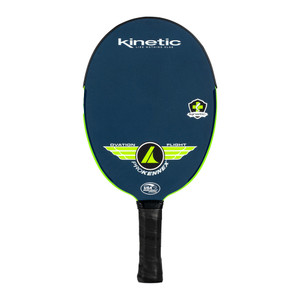 Front view of the Navy Blue/Lime Green ProKennex Kinetic Ovation Flight Paddle