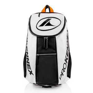 ProKennex VIP Pickleball Utility Backpack with thermal lining for 4 paddles, vented tunnel for shoe storage, and 3 main compartments for gear.