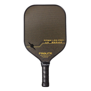 Titan LRG Pro Hyperweave LX Paddle features the PROLITE Hyperweave three-layered face material, widebody shape, and aero channel edge guard. Available in two color options, gold or silver.