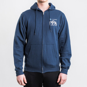 Front view of PPA Core Fleece Full-Zip Hooded Sweatshirt - Men's.