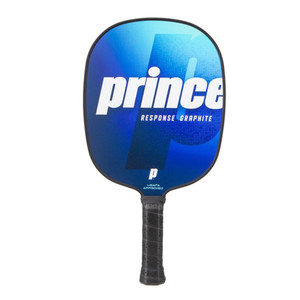 The Response Graphite Picklebal Paddle available in blue, purple, green or red and features the Prince logo.
