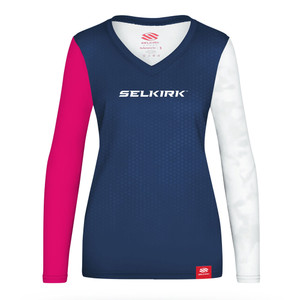 Front view of Selkirk Prestige Line Long Sleeve V-Neck Shirt - Women's.