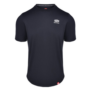 Front view of the Men's Selkirk Pro Line Short Sleeve Crew Shirt in the color Black.