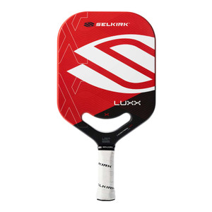Front view of the Selkirk LUXX Control Air S2 Pickleball Paddle, shown in Red.