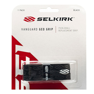 VANGUARD Geo Grip by Selkirk offers superior comfort and hold, available in black or white.