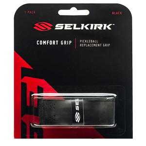 The Comfort Pickleball Grip by Selkirk is available in black, only.