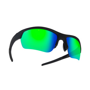 Shady Rays Velocity Eyewear - Black Emerald Polarized, front angled view