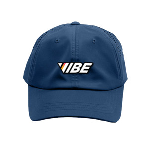 Front view of VIBE Pickleball Relaxed Performance Hat in the color Navy.