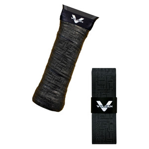 Cooling, moisture-wicking overgrip in black or white by Vulcan.