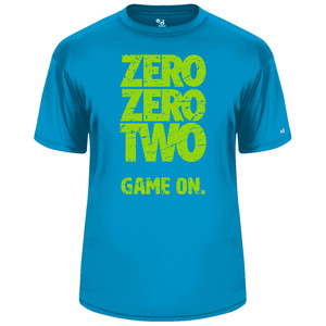 Men's Zero Zero Two Core Performance T-Shirt in Electric Blue